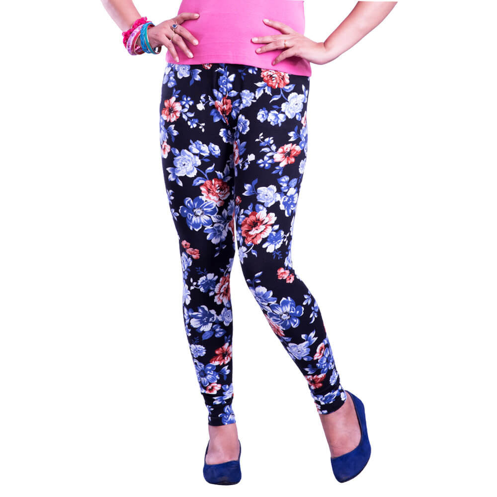 Soft Floral Print Leggings | Floral print leggings, Printed leggings, Soft  floral