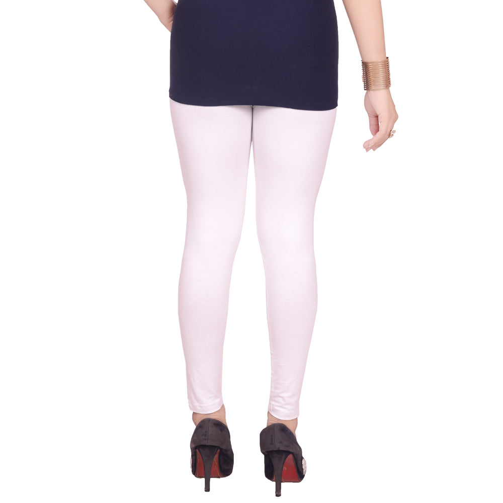 Buy U R YOU Plus Size Solid Ankle Length Cotton Lycra Women's Leggings |  Shoppers Stop